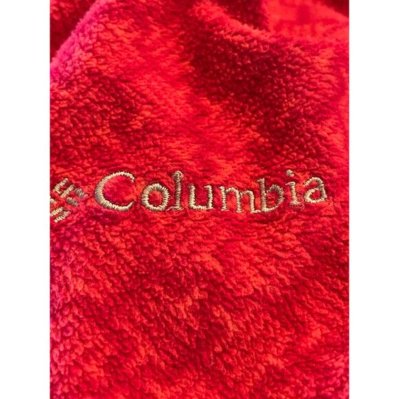 Columbia ladies fleece 1/4 zip pink geometric baselayer large - Picture 8 of 14